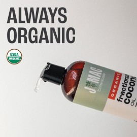 J MAC BOTANICALS, Organic Fractionated Coconut Oil (16 Oz.) Carrier oil for diluting essential oils, leave in conditioner for dry damaged hair, skin, massage J MAC BOTANICALS, Organic Fractionated Coconut Oil (16 Oz.) Carrier oil for diluting essential oils, leave in conditioner for dry damaged hair, skin, massage