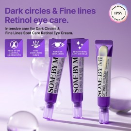 SOME BY MI Retinol Intense Advanced Triple Action Eye Cream - 1.01Oz, 30ml - Mild Korean Under Eye Cream Anti Aging for Dark Circles and Fine Lines - Ideal for Retinol Beginners - Korean Skin Care SOME BY MI Retinol Intense Advanced Triple Action Eye Cream - 1.01Oz, 30ml - Mild Korean Under Eye Cream Anti Aging for Dark Circles and Fine Lines - Ideal for Retinol Beginners - Korean Skin Care