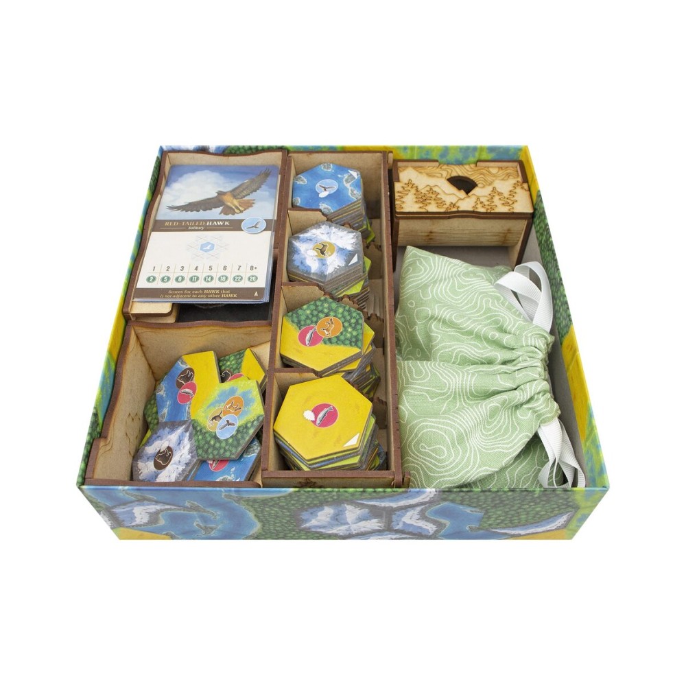 TowerRex Organizer for Cascadia, Storage Insert for Cascadia Board Game, Accessories Upgrade TowerRex Organizer for Cascadia, Storage Insert for Cascadia Board Game, Accessories Upgrade