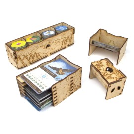 TowerRex Organizer for Cascadia, Storage Insert for Cascadia Board Game, Accessories Upgrade TowerRex Organizer for Cascadia, Storage Insert for Cascadia Board Game, Accessories Upgrade