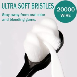 GoldDawn Extra Soft Toothbrush for Sensitive Teeth and Gums Micro Fur Manual Toothbrush with 20000 Ultra Soft Bristle, Excellent Cleaning Effect Perfect for Kids & Adults (6 Pack) GoldDawn Extra Soft Toothbrush for Sensitive Teeth and Gums Micro Fur Manual Toothbrush with 20000 Ultra Soft Bristle, Excellent Cleaning Effect Perfect for Kids & Adults (6 Pack)