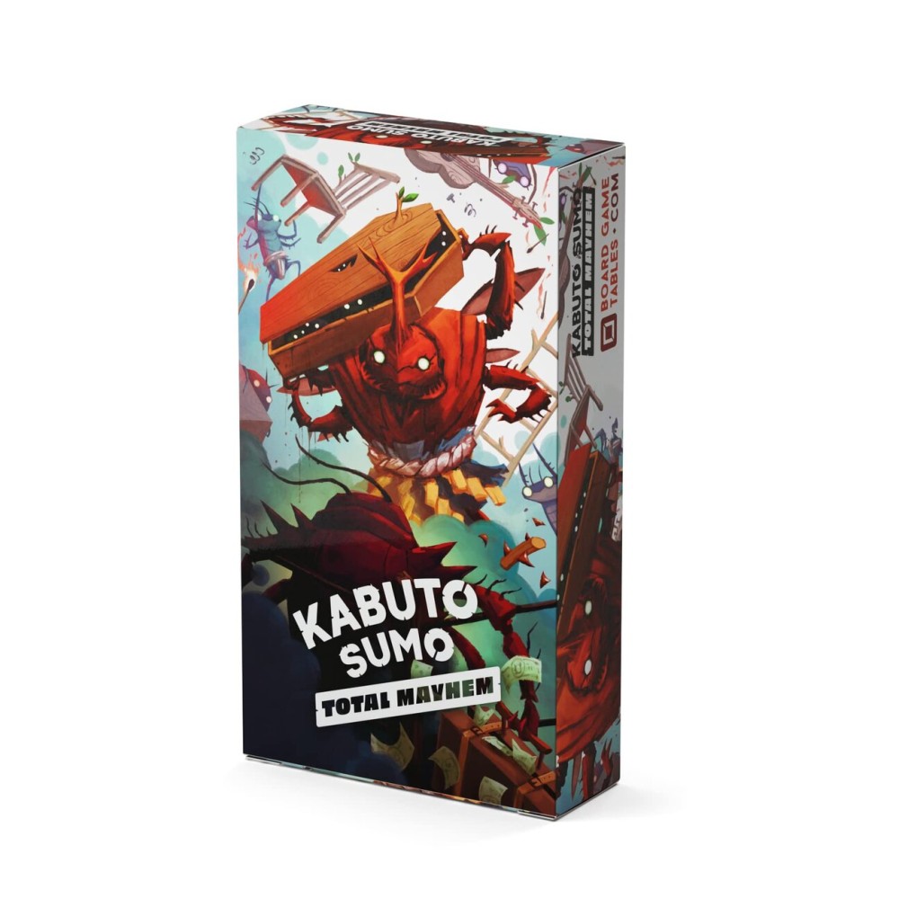 Kabuto Sumo Total Mayhem - Expansion to The Kabuto Sumo Base Game - 2 to 4 Players - 20 Minute Play Time Kabuto Sumo Total Mayhem - Expansion to The Kabuto Sumo Base Game - 2 to 4 Players - 20 Minute Play Time