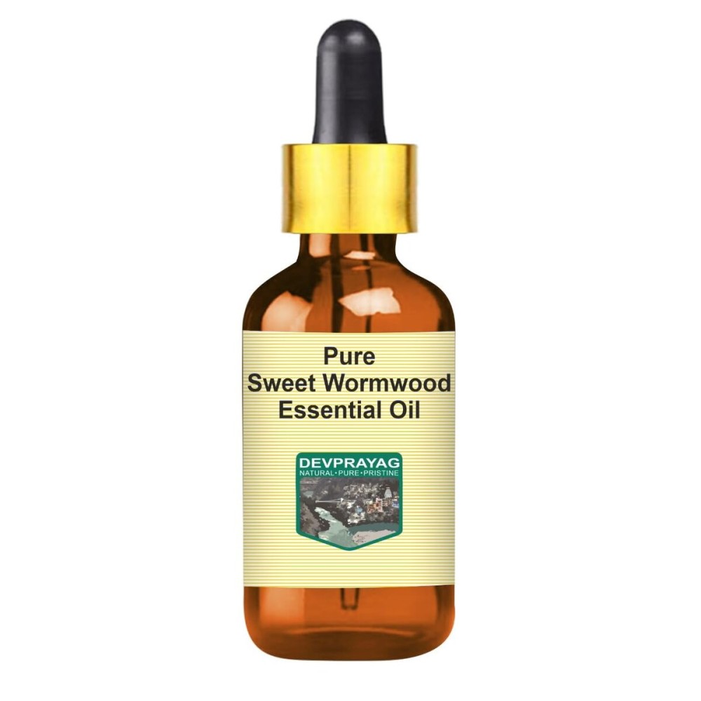 Devprayag Pure Sweet Wormwood Essential Oil (Artemisia annua) with Glass Dropper Steam Distilled 30ml (1 oz) Devprayag Pure Sweet Wormwood Essential Oil (Artemisia annua) with Glass Dropper Steam Distilled 30ml (1 oz)