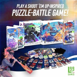 Level 99 Games Bullet Orange Board Game Expansion - SHMUP-Inspired Puzzle-Battle Game, Tabletop Gaming Fun, Orange Juice Franchise Characters! Ages 14+, 1-4 Players, 15 Minute Playtime, Made