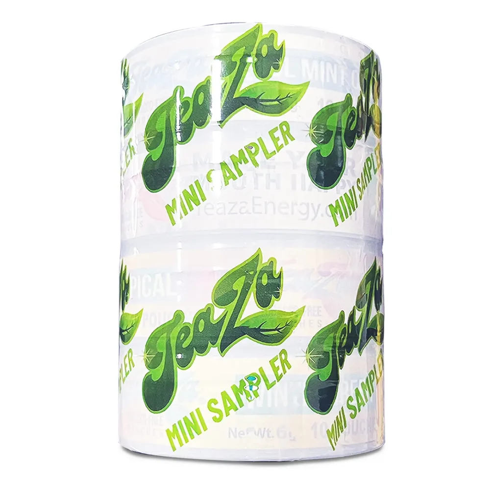 Teaza Herbal Energy Sampler Pack, Healthy Dip Pouches, Nicotine Free Dip - Cool Mint Chill, Cherry Chill, Wintergreen, Tropical (4 Pack) Teaza Herbal Energy Sampler Pack, Healthy Dip Pouches, Nicotine Free Dip - Cool Mint Chill, Cherry Chill, Wintergreen, Tropical (4 Pack)