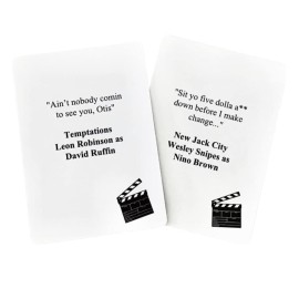 Drop That Line - 90\'s and 2000\'s Black TV & Film Trivia Card Game |Multi-Generational Family Gatherings, Adult Game Night and Fun Trivia Drop That Line - 90\'s and 2000\'s Black TV & Film Trivia Card Game |Multi-Generational Family Gatherings, Adult Game Night and Fun Trivia