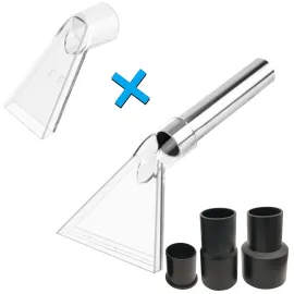 Happy Tree Universal Fit All Shop Vacs with 2-1/2&1-7/8&1-1/4 Adapters, Large & Small Clear Extractor Accessory for Upholstery & Carpet Cleaning and Car Detailing, Shop Vac Extractor Attachment Happy Tree Universal Fit All Shop Vacs with 2-1/2&1-7/8&1-1/4 Adapters, Large & Small Clear Extractor Accessory for Upholstery & Carpet Cleaning and Car Detailing, Shop Vac Extractor Attachment