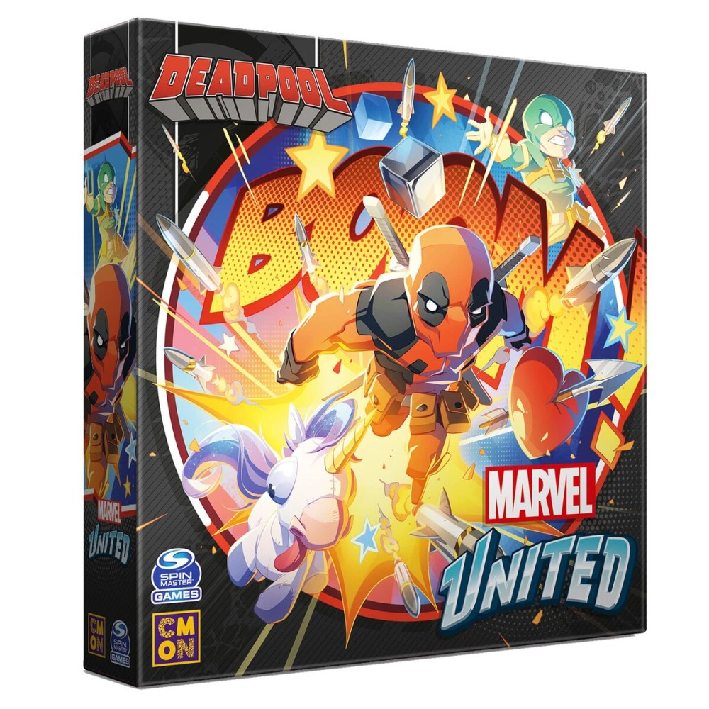 CMON Marvel United Deadpool Expansion | Tabletop Miniatures Game | Strategy Game | Cooperative Game for Adults and Kids | Ages 14+ | 1-4 Players | Average Playtime 40 Minutes | Made by CMON CMON Marvel United Deadpool Expansion | Tabletop Miniatures Game | Strategy Game | Cooperative Game for Adults and Kids | Ages 14+ | 1-4 Players | Average Playtime 40 Minutes | Made by CMON