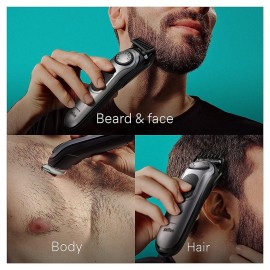Braun All-in-One Style Kit Series 7 7410, 8-in-1 Trimmer for Men with Beard Trimmer, Body Trimmer for Manscaping, Hair Clippers & More, Sharpest Blade, 40 Length Settings, Waterproof Braun All-in-One Style Kit Series 7 7410, 8-in-1 Trimmer for Men with Beard Trimmer, Body Trimmer for Manscaping, Hair Clippers & More, Sharpest Blade, 40 Length Settings, Waterproof