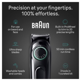 Braun All-In-One Style Kit Series 3 3430, 3-in-1 Trimmer for Men with Beard Trimmer, Ear & Nose Trimmer, Hair Clippers, Ultra-Sharp Blade, 20 Length Settings, Washable Braun All-In-One Style Kit Series 3 3430, 3-in-1 Trimmer for Men with Beard Trimmer, Ear & Nose Trimmer, Hair Clippers, Ultra-Sharp Blade, 20 Length Settings, Washable