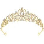 CIEHER Gold Tiara Crowns for Women & Girls - Bridal, Wedding, Prom, Quinceanera, Birthday & Christmas Crown Gifts - Hair Accessories