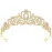 CIEHER Gold Tiara Crowns for Women & Girls - Bridal, Wedding, Prom, Quinceanera, Birthday & Christmas Crown Gifts - Hair Accessories