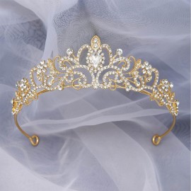 CIEHER Gold Tiara Crowns for Women & Girls - Bridal, Wedding, Prom, Quinceanera, Birthday & Christmas Crown Gifts - Hair Accessories CIEHER Gold Tiara Crowns for Women & Girls - Bridal, Wedding, Prom, Quinceanera, Birthday & Christmas Crown Gifts - Hair Accessories