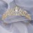 CIEHER Gold Tiara Crowns for Women & Girls - Bridal, Wedding, Prom, Quinceanera, Birthday & Christmas Crown Gifts - Hair Accessories