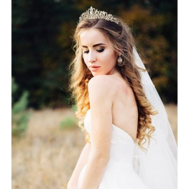 CIEHER Gold Tiara Crowns for Women & Girls - Bridal, Wedding, Prom, Quinceanera, Birthday & Christmas Crown Gifts - Hair Accessories CIEHER Gold Tiara Crowns for Women & Girls - Bridal, Wedding, Prom, Quinceanera, Birthday & Christmas Crown Gifts - Hair Accessories