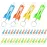 Helicopter Flashlight Keychain Rocket LED Flashlight for kids Space Party Favors Helicopter Key Ring Astronaut Party Favors24 Pcs