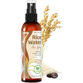 NEW Fermented Rice Water for Hair Growth - Infused with Rosemary, Biotin, Caffeine, Keratin Vegan Non-Greasy Spray Naturally Thicker, Longer, Softer Men & Women (4 fl oz)