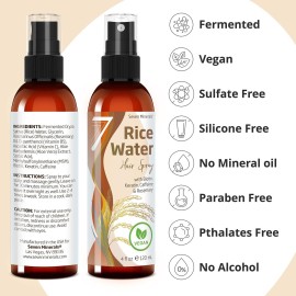 NEW Fermented Rice Water for Hair Growth - Infused with Rosemary, Biotin, Caffeine, Keratin Vegan Non-Greasy Spray Naturally Thicker, Longer, Softer Men & Women (4 fl oz) NEW Fermented Rice Water for Hair Growth - Infused with Rosemary, Biotin, Caffeine, Keratin Vegan Non-Greasy Spray Naturally Thicker, Longer, Softer Men & Women (4 fl oz)