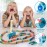 200 PCS Domino Train Toy Set, Automatic Dominoes Building and Stacking Creative Game, Electric Dominos Stem Montessori Toy for Kids Games 4-6, Autistic Birthday Gifts Boys Girls Age 3 4 5 6 Year Old