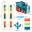 200 PCS Domino Train Toy Set, Automatic Dominoes Building and Stacking Creative Game, Electric Dominos Stem Montessori Toy for Kids Games 4-6, Autistic Birthday Gifts Boys Girls Age 3 4 5 6 Year Old