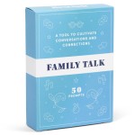BestSelf Family Talk Deck - 50 Prompt Card Game for Family Game Night, Fun and Engaging Family Game for Kids and Adults, Perfect