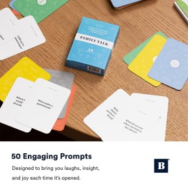 BestSelf Family Talk Deck - 50 Prompt Card Game for Family Game Night, Fun and Engaging Family Game for Kids and Adults, Perfect BestSelf Family Talk Deck - 50 Prompt Card Game for Family Game Night, Fun and Engaging Family Game for Kids and Adults, Perfect