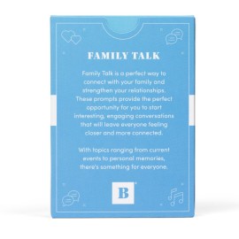 BestSelf Family Talk Deck - 50 Prompt Card Game for Family Game Night, Fun and Engaging Family Game for Kids and Adults, Perfect BestSelf Family Talk Deck - 50 Prompt Card Game for Family Game Night, Fun and Engaging Family Game for Kids and Adults, Perfect