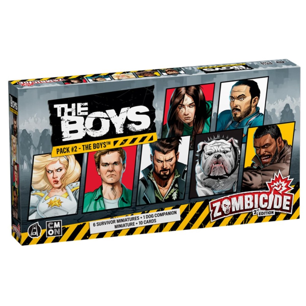 CMON Zombicide The Boys Character Pack 2 - Diverse Heroes & Unique Companions! Cooperative Strategy Board Game for Ages 14+, 1-6 Players, 60 Minute Playtime CMON Zombicide The Boys Character Pack 2 - Diverse Heroes & Unique Companions! Cooperative Strategy Board Game for Ages 14+, 1-6 Players, 60 Minute Playtime