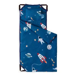 Wake In Cloud - Cot Nap Mat with Pillow and Blanket, for Toddler Kids Boys Girls in Daycare Kindergarten Preschool Pre K with Elastic Corner Straps, Spaces Stars Planet Galaxy, Blue White Red Wake In Cloud - Cot Nap Mat with Pillow and Blanket, for Toddler Kids Boys Girls in Daycare Kindergarten Preschool Pre K with Elastic Corner Straps, Spaces Stars Planet Galaxy, Blue White Red