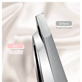 Tweezers and Nail Clipper Set with Case for Men Women, MORGLES 9PCS Professional Stainless Steel Tweezers No Gaps Tweezers and Nail Clipper Set with Case for Men Women, MORGLES 9PCS Professional Stainless Steel Tweezers No Gaps