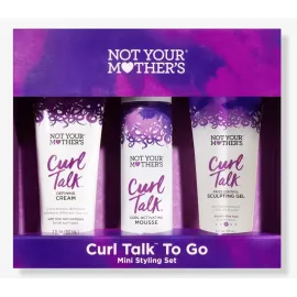Not Your Mothers Curl Talk To Go Mini Styling SET. Defining Cream And Curl Activating Mousse.