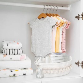 Followarm Small Basket for Gifts Empty, Woven Storage Cute Toilet Paper Storage Decorative Gift Basket Empty to Fill Baby Shower Nursery