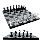 Luxury Travel Chess Set | 10 Portable Chess Set with Storage | Portable Chess Game Set for Adults and Kids | Unique Chess Set | Lucite Chess Board and Pieces