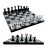 Luxury Travel Chess Set | 10 Portable Chess Set with Storage | Portable Chess Game Set for Adults and Kids | Unique Chess Set | Lucite Chess Board and Pieces