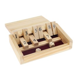WE Games Mini Shut The Box Game Wooden - 5.5 inches, 9 Number Flip Tiles, Travel Size, Travel Games, Birthday Gifts, Math Games, Home Decor, Living Room Decor, Table Decor WE Games Mini Shut The Box Game Wooden - 5.5 inches, 9 Number Flip Tiles, Travel Size, Travel Games, Birthday Gifts, Math Games, Home Decor, Living Room Decor, Table Decor