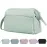 Narwey Wide-open Makeup Bag Women Girls, Travel Toiletry Bag for Women Cosmetic Bag Organizer Make up Bag with Compartments Toiletries Medicine Bag (Mint Green)