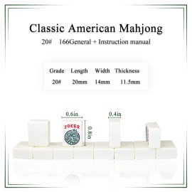 drizzle Travel Mini American Mahjong Set - 166 White Tiles Includes Jokers 0.8 White Melamine Material - with Racks Instructions and Duck Bag 2.20 Pounds drizzle Travel Mini American Mahjong Set - 166 White Tiles Includes Jokers 0.8 White Melamine Material - with Racks Instructions and Duck Bag 2.20 Pounds
