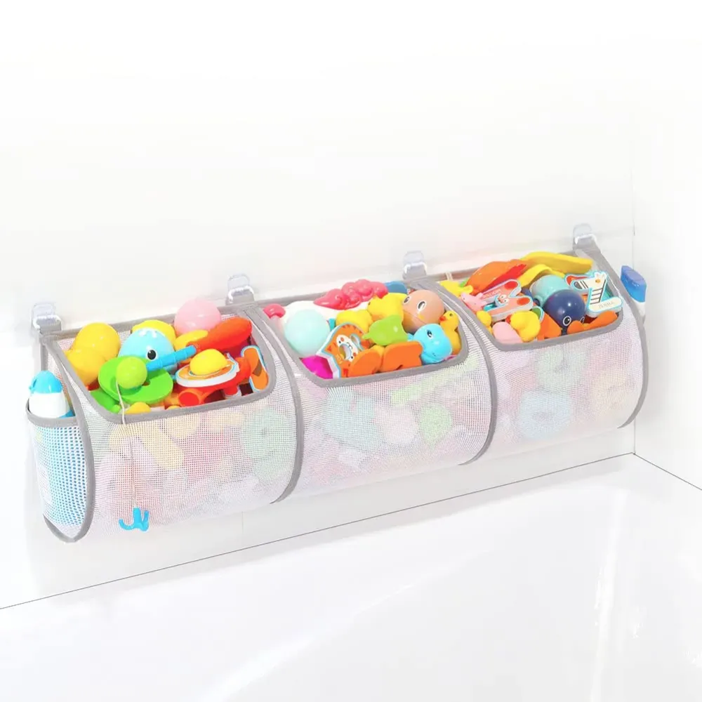 Ligereza Mesh Bathtub Toy Holder - Prevents Spots, Quick Drying, Ages 4-8 Ligereza Mesh Bathtub Toy Holder - Prevents Spots, Quick Drying, Ages 4-8
