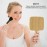 YEAKE Hand Mirror,Natural Bamboo Handheld Mirror with Handle, Single-Sided Portable Travel Vanity Mirror for Men & Women,6.9 W x 9.9 L