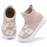 MORENDL Toddler Sock Shoes Baby Walking Shoes Infant Slippers Boys & Girls Non-Slip Sneakers Beige Flower 9-12 Months
