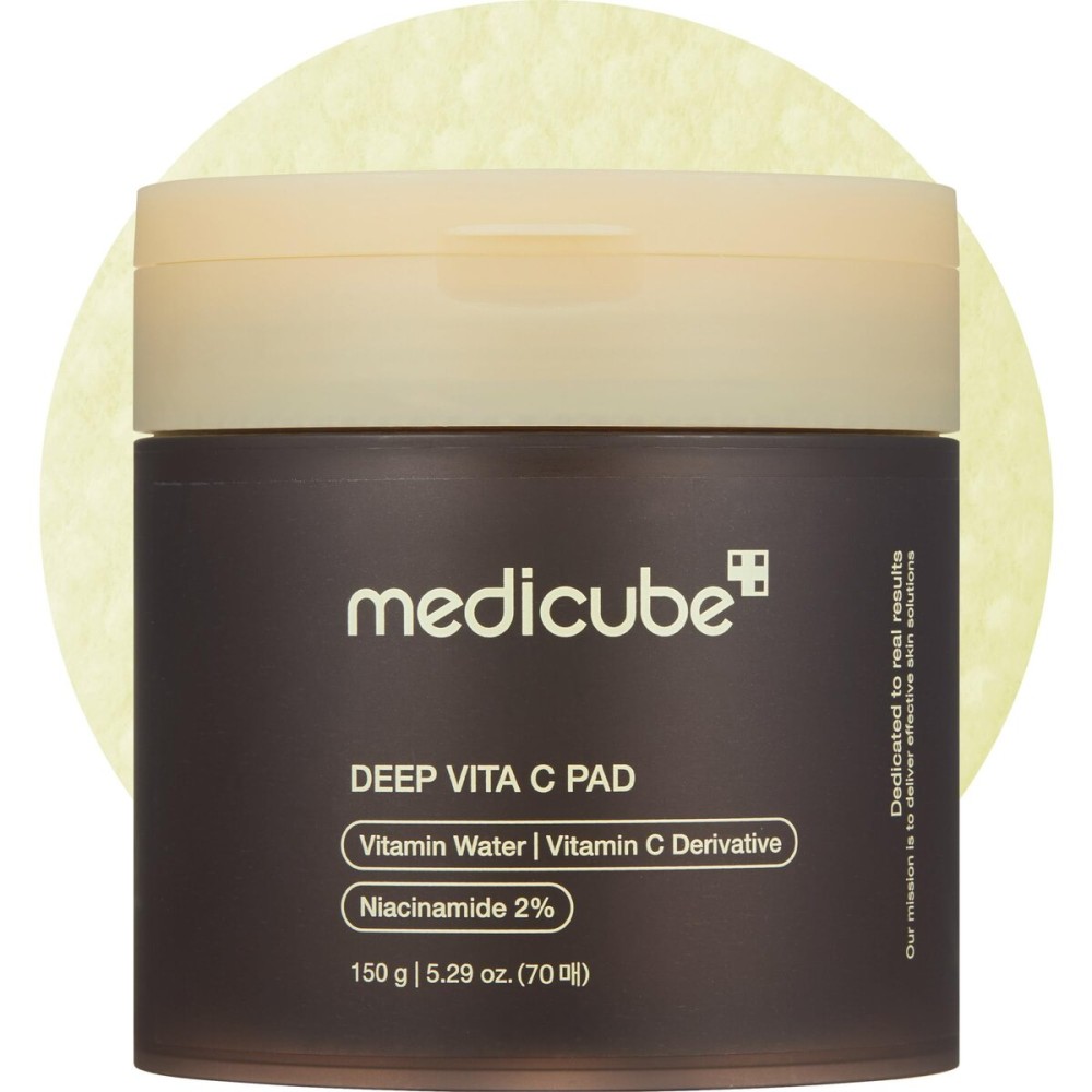 Medicube Deep Vita C Facial Pads, Vitamin C Toner Pads for Uneven Skin Tone, 500,000PPM of vitamin water & 3 types of vitamin, Hydrating & Resurfacing (70 sheets) Medicube Deep Vita C Facial Pads, Vitamin C Toner Pads for Uneven Skin Tone, 500,000PPM of vitamin water & 3 types of vitamin, Hydrating & Resurfacing (70 sheets)