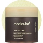 Medicube Deep Vita C Facial Pads, Vitamin C Toner Pads for Uneven Skin Tone, 500,000PPM of vitamin water & 3 types of vitamin, Hydrating & Resurfacing (70 sheets)