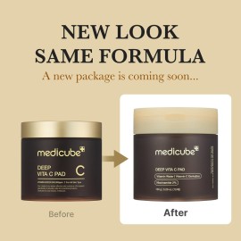 Medicube Deep Vita C Facial Pads, Vitamin C Toner Pads for Uneven Skin Tone, 500,000PPM of vitamin water & 3 types of vitamin, Hydrating & Resurfacing (70 sheets) Medicube Deep Vita C Facial Pads, Vitamin C Toner Pads for Uneven Skin Tone, 500,000PPM of vitamin water & 3 types of vitamin, Hydrating & Resurfacing (70 sheets)