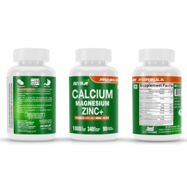 NutriJa Calcium Magnesium Zinc with Vitamin D3, Boron, K2 & B12 (90 Capsules) NutriJa Calcium Magnesium Zinc with Vitamin D3, Boron, K2 & B12 (90 Capsules)