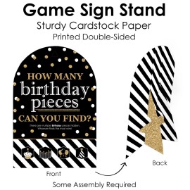 Big Dot of Happiness Adult Happy Birthday - Gold - Birthday Party Scavenger Hunt - 1 Stand and 48 Game Pieces - Hide and Find Game Big Dot of Happiness Adult Happy Birthday - Gold - Birthday Party Scavenger Hunt - 1 Stand and 48 Game Pieces - Hide and Find Game