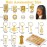 Lucomb 259 Pcs Hair Jewelry for Braids, Loc Jewelry for Hair Dreadlock, Charm Accessories for Women, Metal Gold Braids Rings Cuffs Clips for Dreadlock Accessories Clips Rings Extensions Decorations