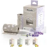 Disposable Diaper Bags (90 BAGS TOTAL) | LAVENDER SCENTED Dirty Diaper Bags Disposable (6 Refill Rolls 9x 13) | Leak Proof Diaper Trash Bags on the Go | Baby Poop Bags | Travel Diaper Bags Refill