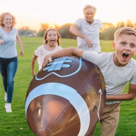 GiftExpress 40 Giant Jumbo Inflatable Football with Tee Set for Football Party, Gameday, and Football-Themed Party, Sport Party Decorations, Super Fun Football Games for Kids and Adults