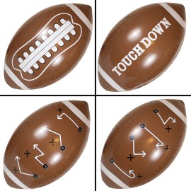 GiftExpress 40 Giant Jumbo Inflatable Football with Tee Set for Football Party, Gameday, and Football-Themed Party, Sport Party Decorations, Super Fun Football Games for Kids and Adults