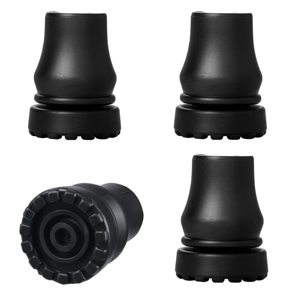 4Pcs Cane Tips 3/4 Inch Heavy Duty Rubber Cane Tips, Anti Slip TPR Replacement Rubber Tips for Canes, Walking Sticks, Hiking Stick, Seniors Crutches 4Pcs Cane Tips 3/4 Inch Heavy Duty Rubber Cane Tips, Anti Slip TPR Replacement Rubber Tips for Canes, Walking Sticks, Hiking Stick, Seniors Crutches